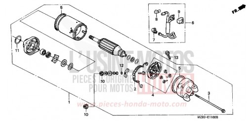 STARTING MOTOR VT600CS de 1995